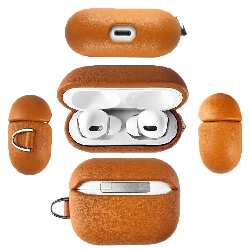 Wholesale Exclusive Premium Faux Leather Airpod Earphone Protective Case for Airpods PRO