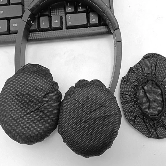 Wholesale Factory Cheap Disposable Sanitary Headset Headphone Earphone Non-Woven Cushion Cover