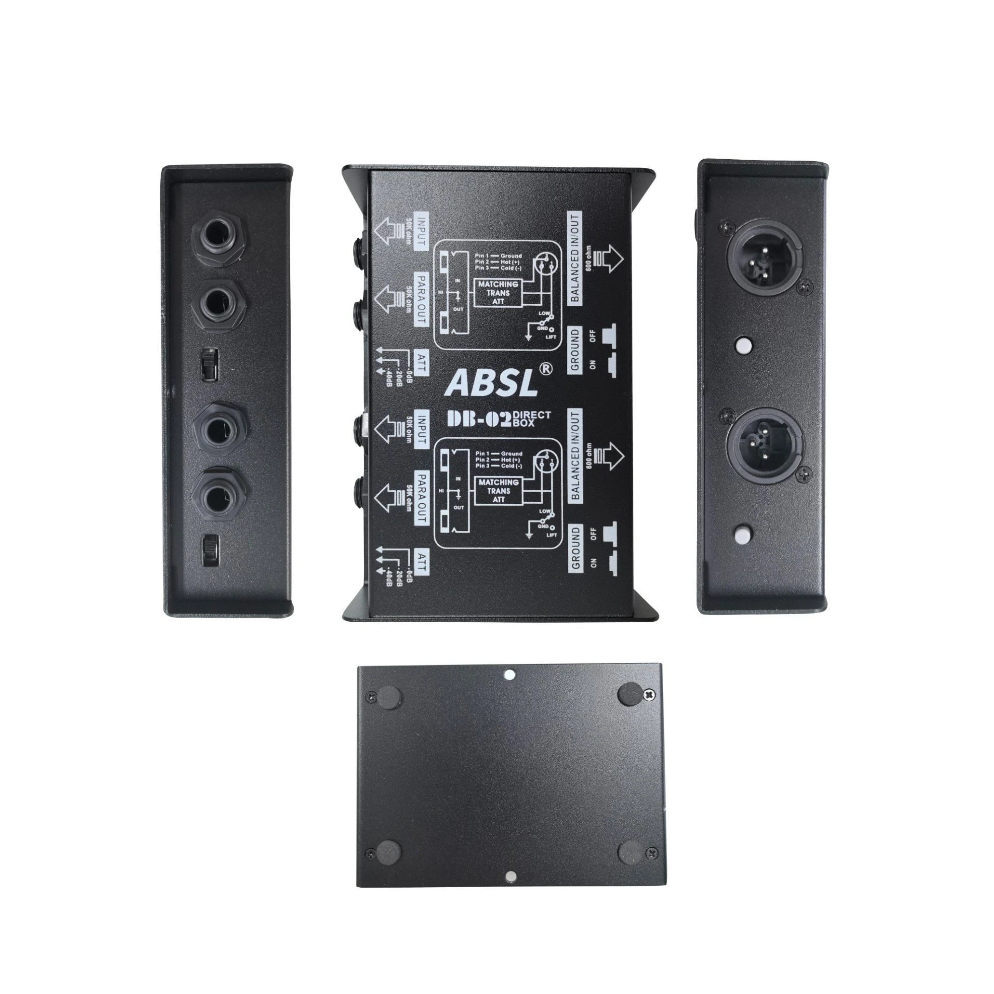 Wholesale Factory Price dB-02 Dual Channel Passive Di Box Audio Convert Box