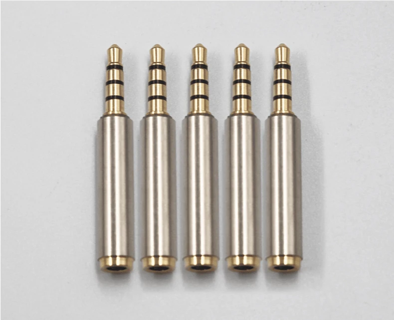 Wholesale Fast Shipping 4pole 3.5mm Audio Jack Male to Female Connector Durable 4pole 3.5mm Audio Jack