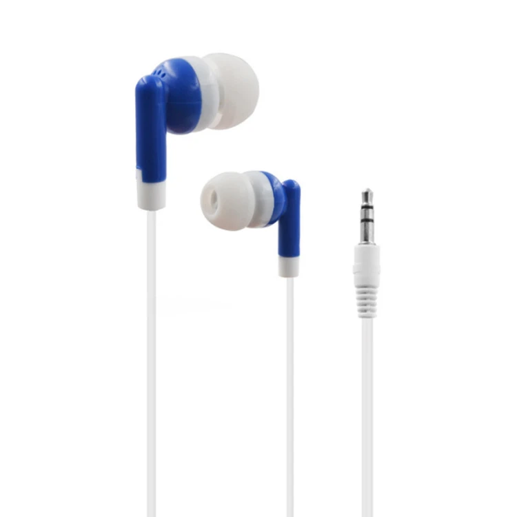 Wholesale Hot Sell Cheap Price Headphone Earbuds Wired 3.5mm Jack in Ear Stereo Disposable Earphone for Bus Train School