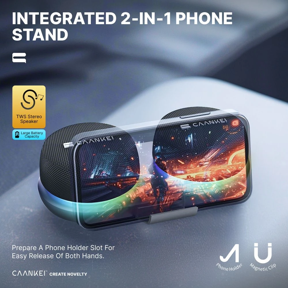 Wholesale Low MOQ Wireless Mini Speaker Outdoor Subwoofer, with Base, Portable Desktop Dual Speakers