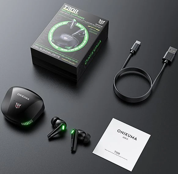 Wholesale Newest Hot Sale Mobile Phone Accessories Wired Earpods USB-C Onikuma T308 Earphones