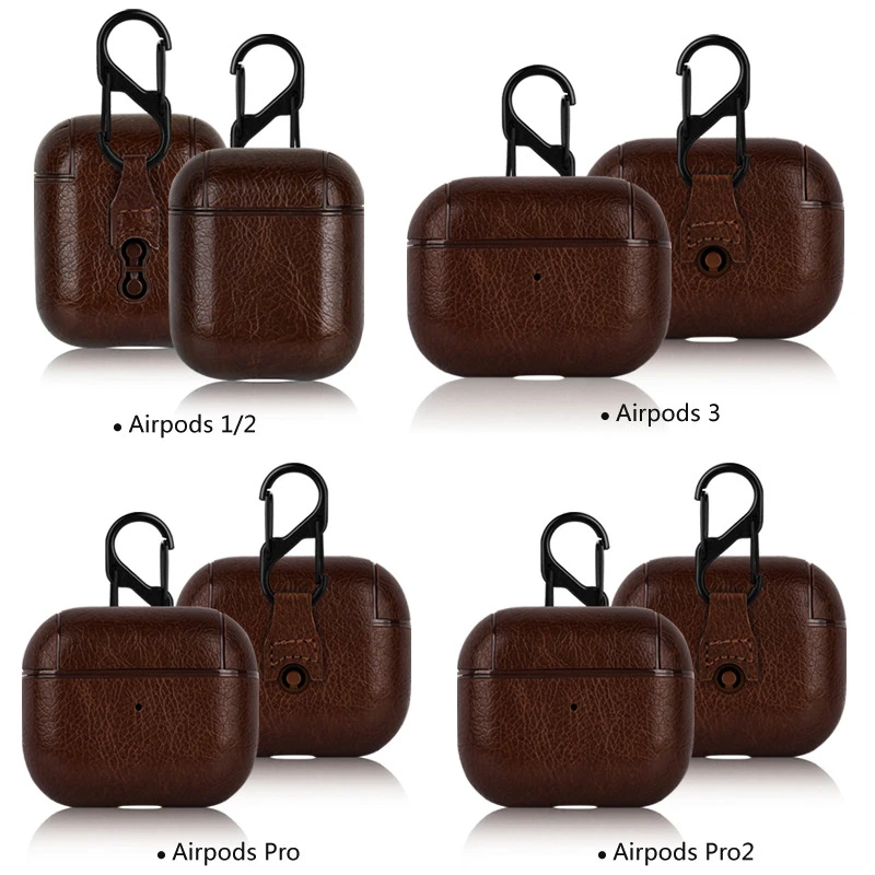 Wholesale PU Leather Cover Earphone Accessories for Air Pods