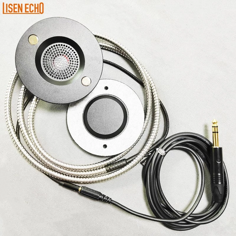 Wholesale Single Cup Auto Play Handset Earphones with Stainless Steel Conduit and Magnetic Wall Mount for Museums