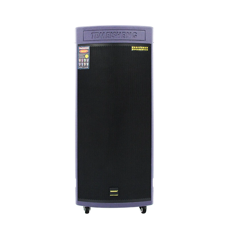 Wholesale Temeisheng Gd215-08 Dual 15inch Blue Tooth Active Karaoke Wooden Portable Trolley Speaker