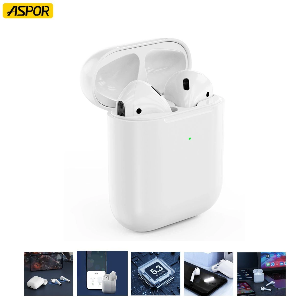 Wholesale Wireless Earphone with 20 Hours Playing Tws Earbuds