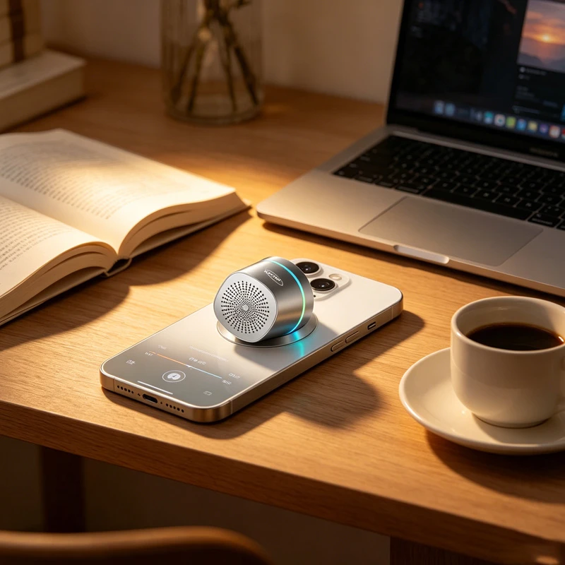 Wholesales Small-Sized Bluetooth Speaker Magnetic Phone Speaker