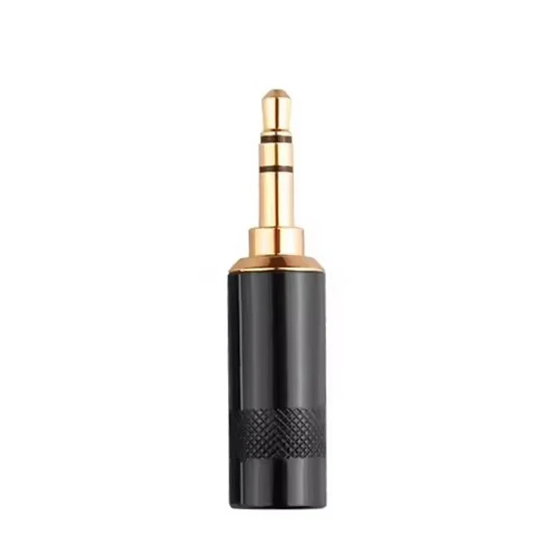 Wilding Type Black TRS Jack Audio-Video Cables Connector 6.8mm