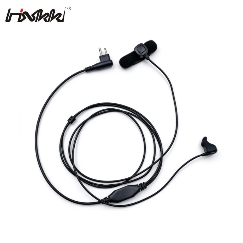 Wired Bone Vibration Earpiece for Two Way Radio Communication