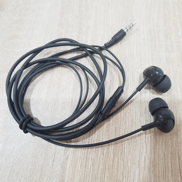 Wired Earphone Handsfree Mic 3.5mm Stereo Sound Headset Earbuds Earpieces Microphone Noise Canceling Earphones