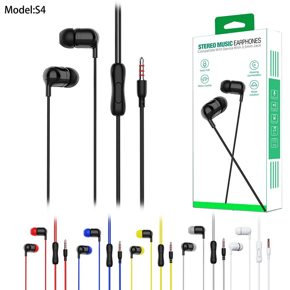 Wired Earphone Headphone Mobile with Mic for Smart Phone