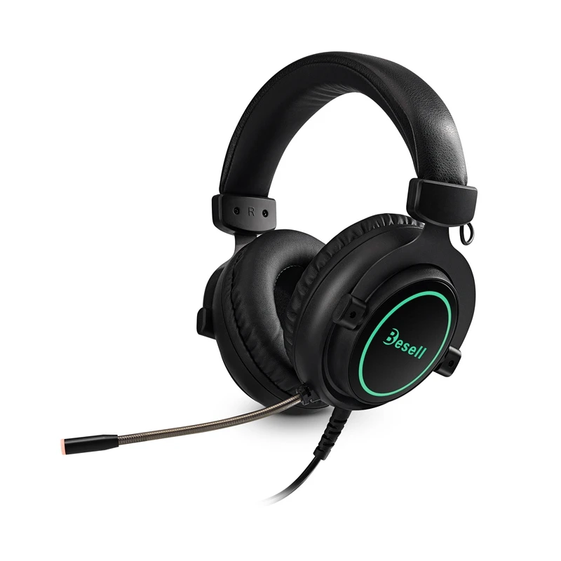 Wired Headphones with Micropholne Over Gaming Ear Headsets
