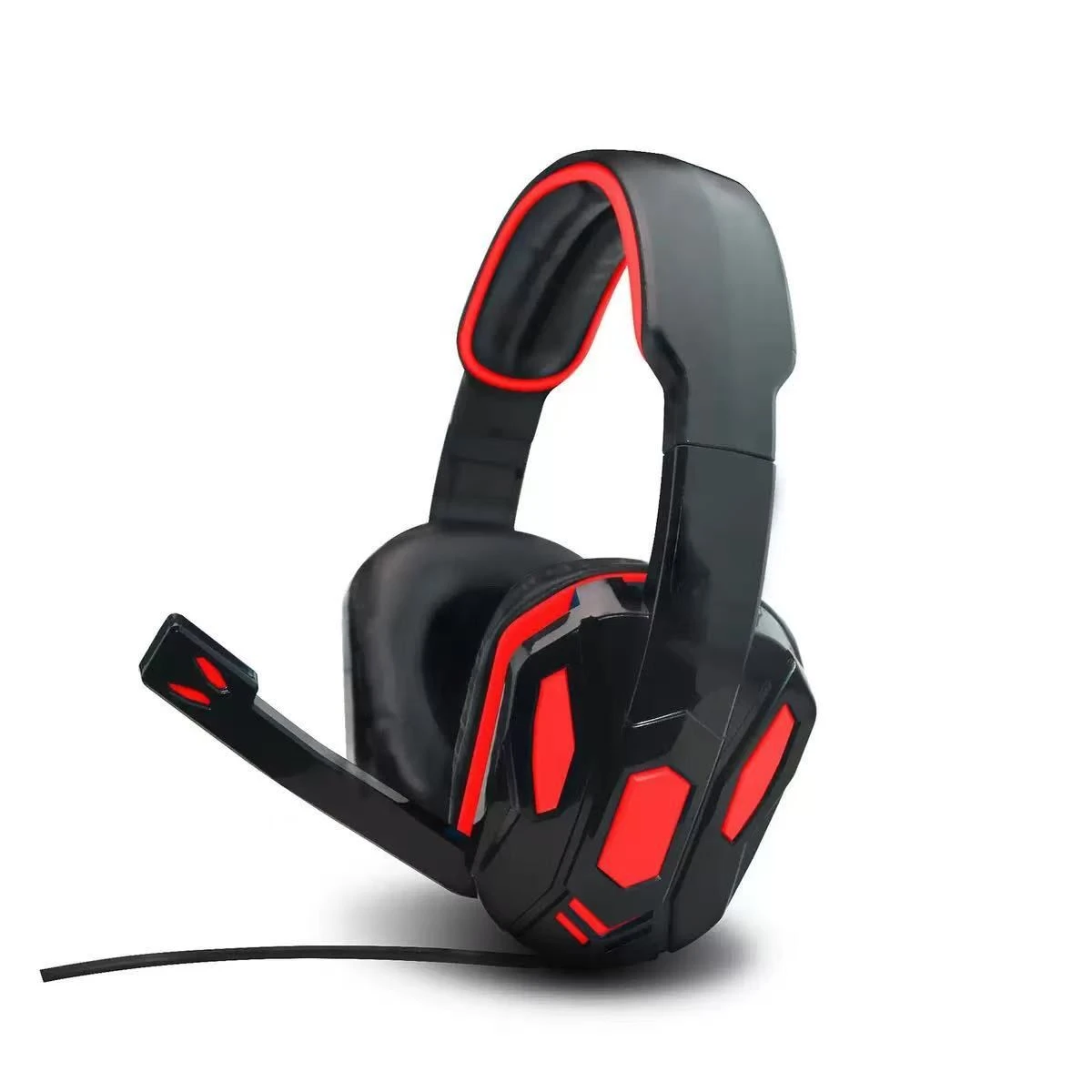 Wired RGB Gaming Headset with Illuminated Microphone for Gamers