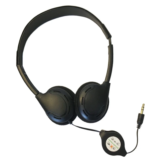 Wired Retractable Earphone for Children Headphone Without Mic Factory Price Headset for Promotion