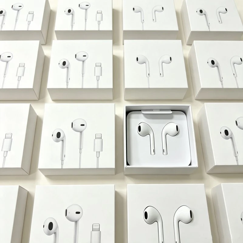 Wired in-Ear Headphone with Lightning Connector Built-in Microphone for Mobile Phone Wholesale