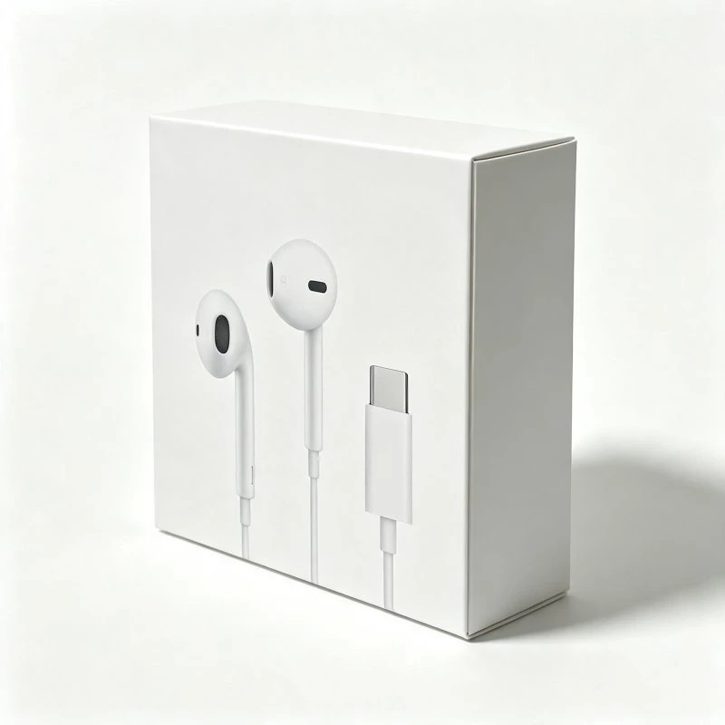 Wired in-Ear Headphone with USB-C Cable Built-in Microphone with Instruction for Mobile Phone Wholesale