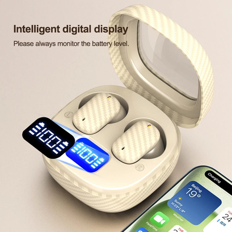 Wireless Ai Translator Earbuds Language Translators Headset Digital Display in-Ear Headphones