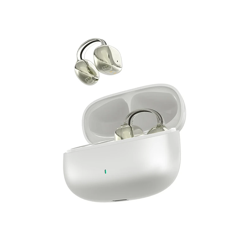 Wireless Air Clip Earbuds Open Ear Bluetooth 5.4 Headphones Open Design with Intelligent Touch Control Enc Noise Reduction 9d Surround Sound Factory OEM