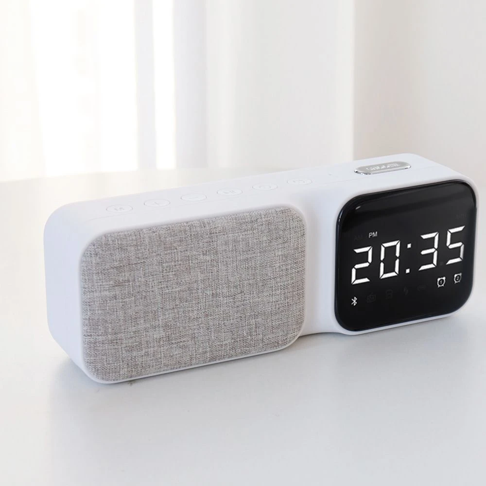 Wireless Bluetooth Mirror Alarm Clock Multi-Function Sound Desktop Intelligent Alarm Clock Speaker