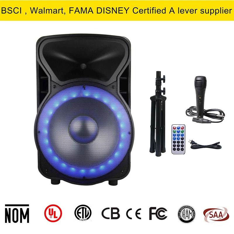Wireless Bluetooth Outdoor Portable Trolley Karaoke Active Speaker