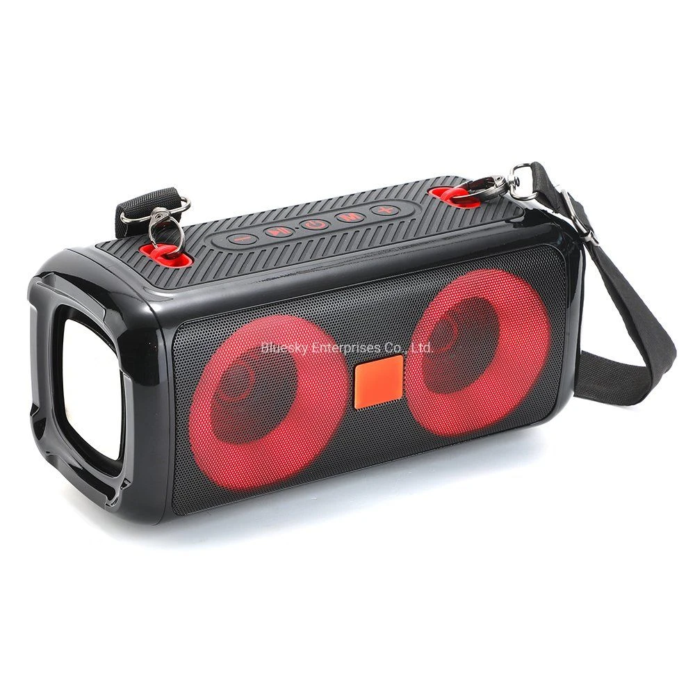 Wireless Bluetooth Speaker Portable Outdoor Parlante LED Lights Subwoofer Audio Boombox