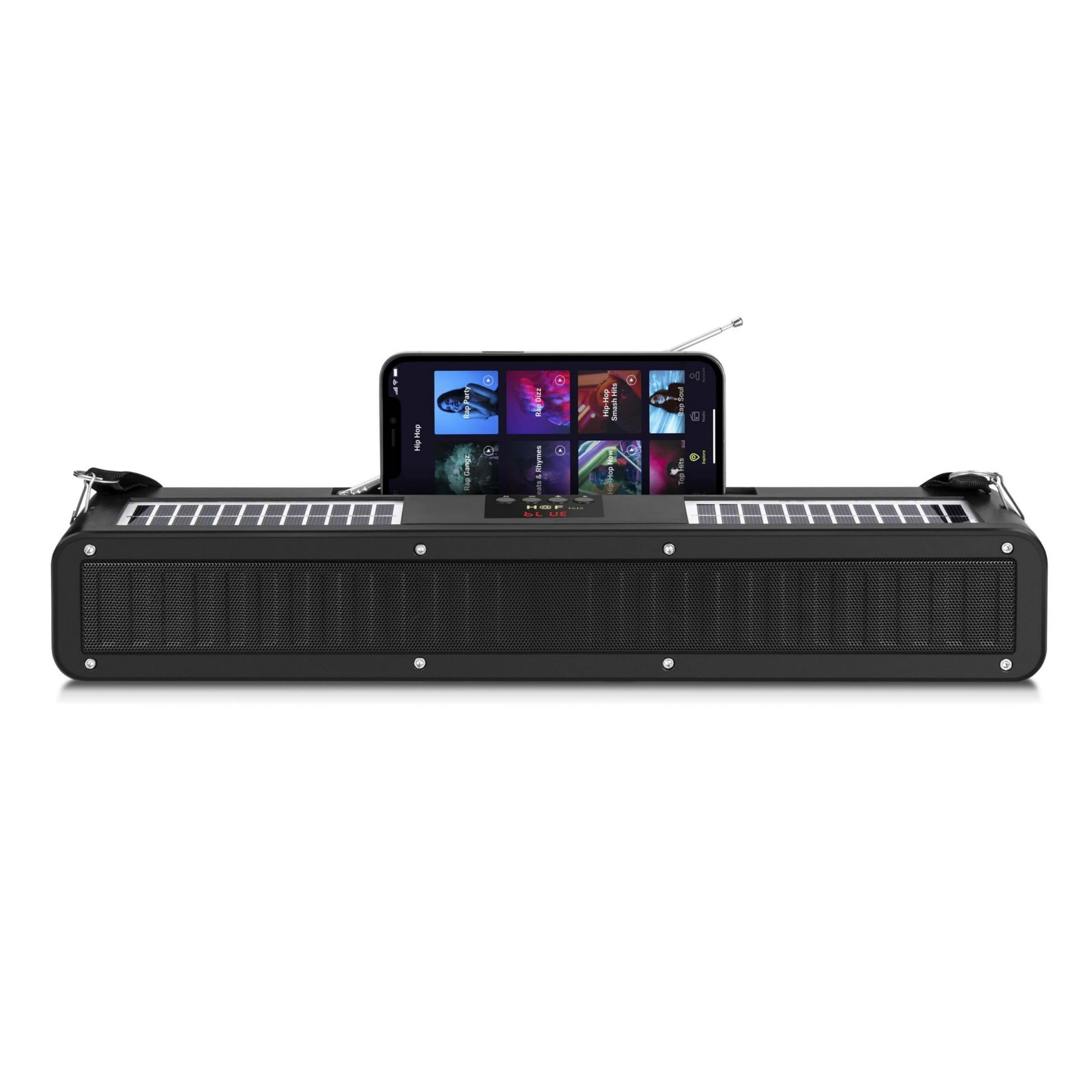 Wireless Bluetooth Speaker with Double Solar Panel Charging Stereo Sound Box