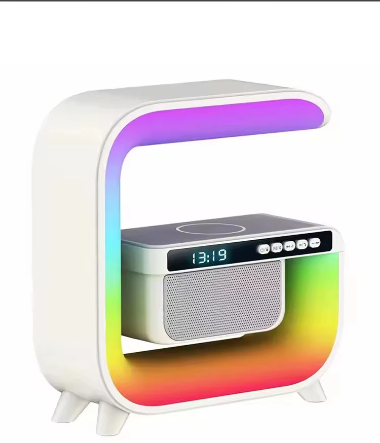 Wireless Charging Conch Bluetooth Speaker Wireless Bluetooth Speaker Smart Atmosphere Light Wireless Speaker