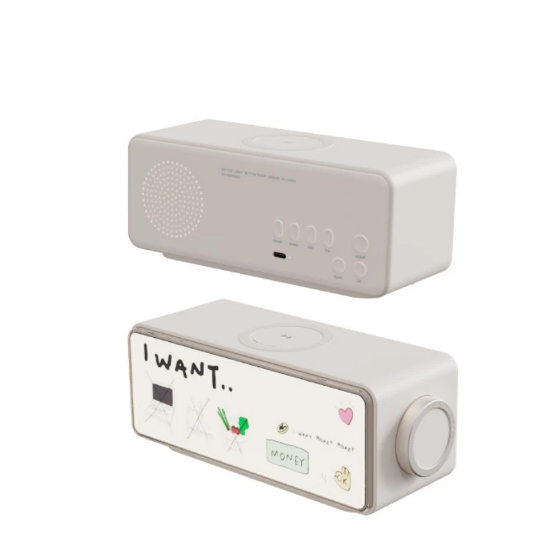 Wireless Charging Night Light White Noise Portable Mini Bedroom Bluetooth Speaker