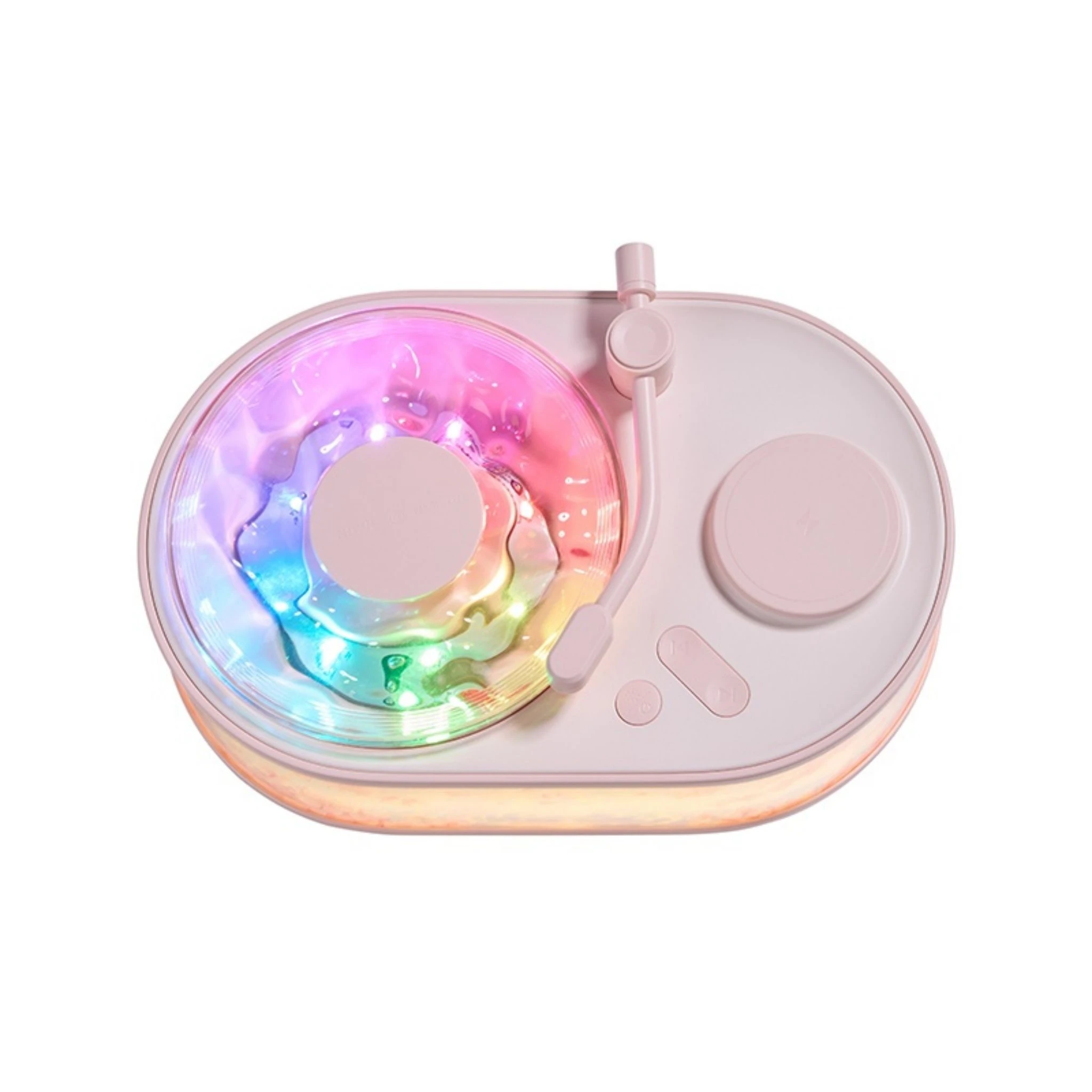 Wireless Charging Panoramic Light Bluetooth Speaker with 360 Audio for Desk