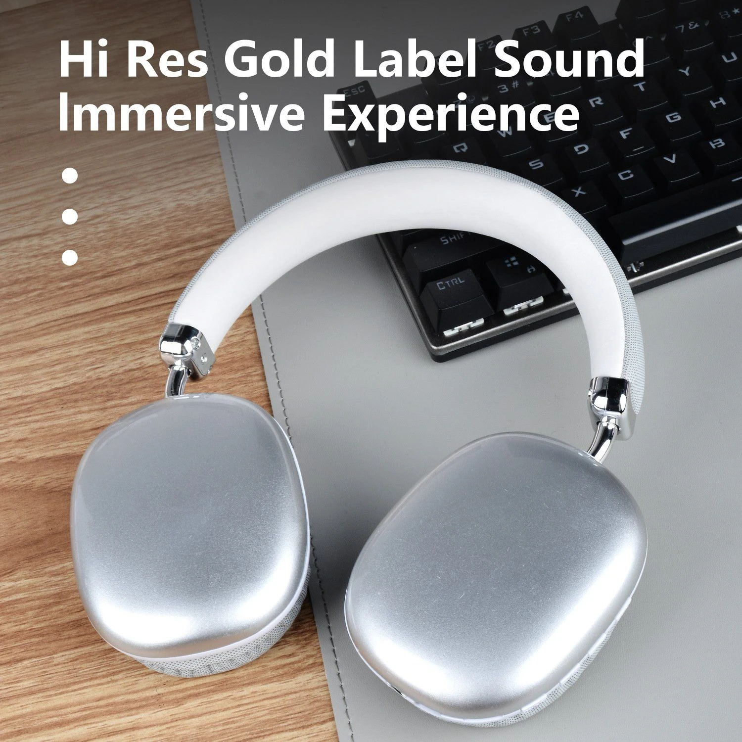 Wireless Cordless Bluetooth B40 Over-Ear Stereo Gaming Microphone Headphone Headset