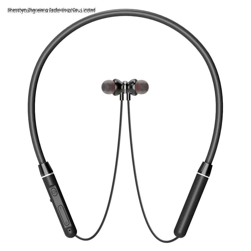 Wireless Earphone Bluetooth 5.0 Magnetic Neckband Headphone Ipx5 Waterproof Sport Headphone with Noise Canceling Mic