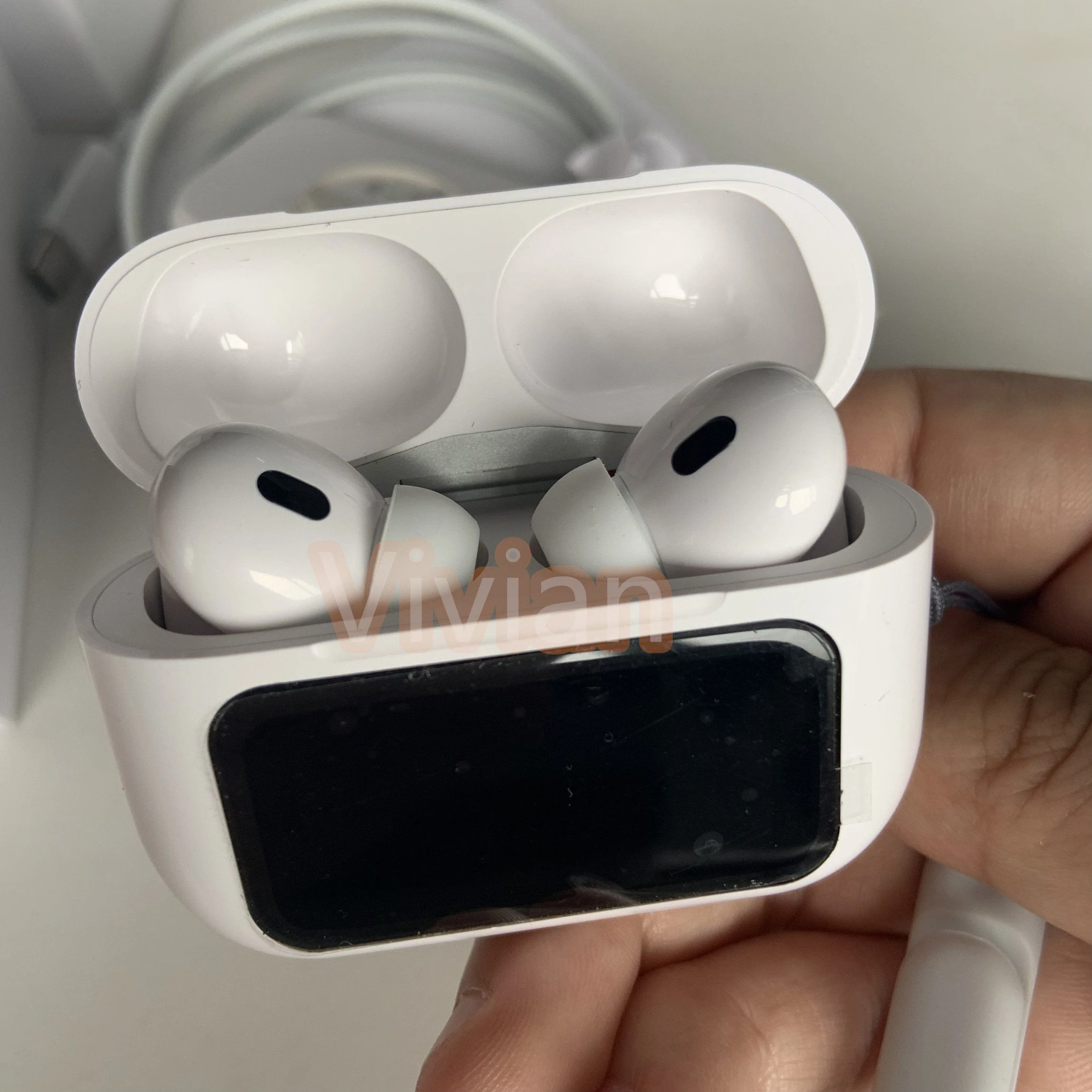 Wireless Earphones LED Digital Screen Smart Touch