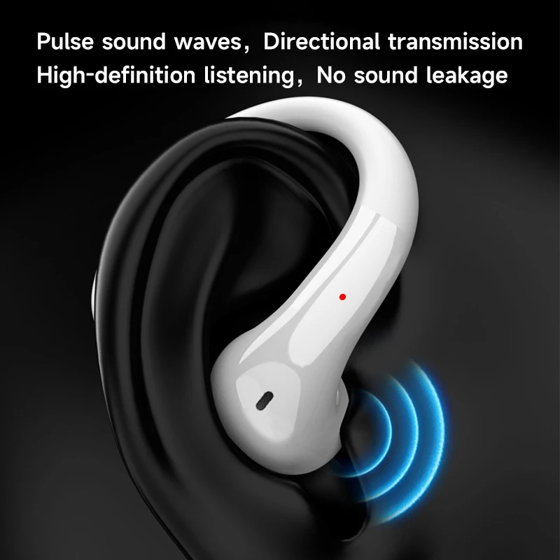 Wireless Earphones Ows Stereo Headphone Ear Hook Wireless Open Ear Earbuds with Transparent Box