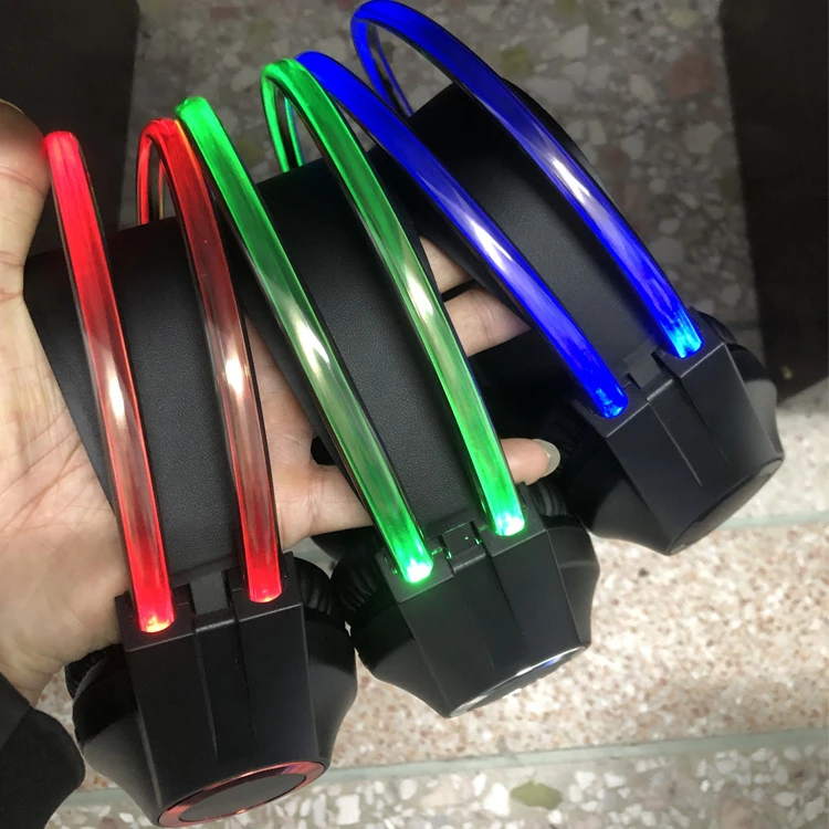 Wireless Headphones Gaming Headset Accessories LED Light Handfree Earphones Headband Over Ear Bluetooth Headphone