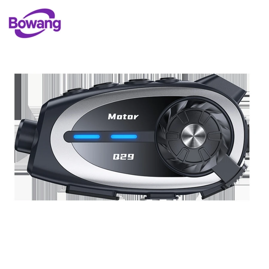 Wireless Motorcycle Helmet Bluetooth Intercom Headset Speaker 1080P Dash Cam 2-Way Intercom