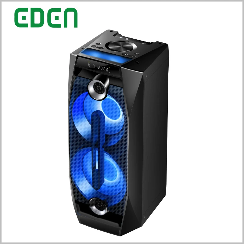 Wireless Professional Portable Rechargeable DJ Karaoke Sound Box Trolley Bluetooth PA Speaker with LED Light ED-802