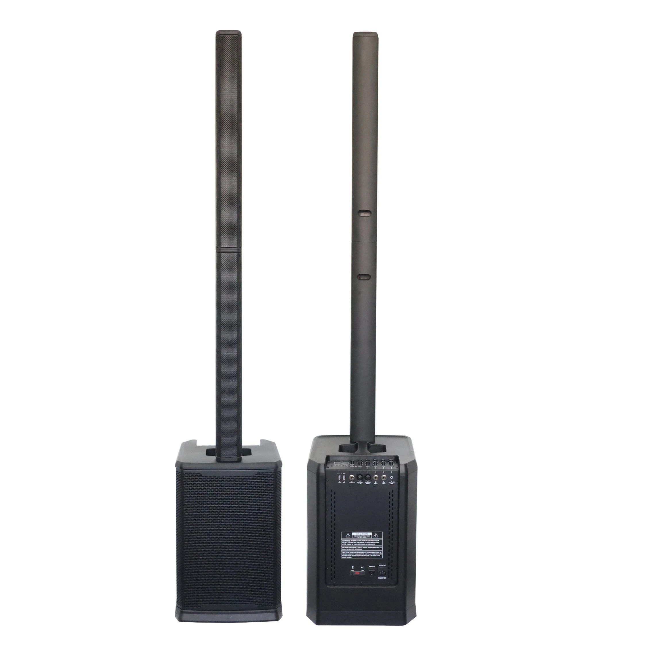 Wireless Professional Powered Column Array Speakers Active Speaker with DSP Effector