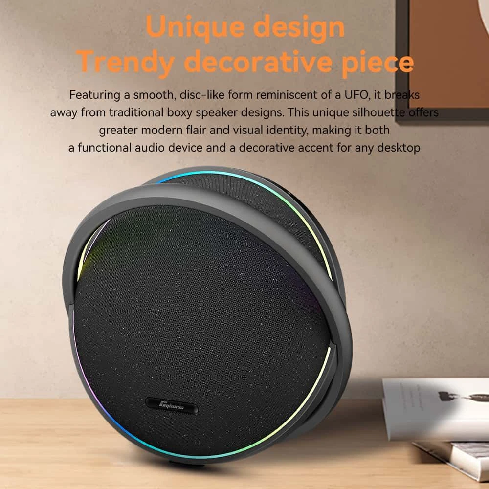 Wireless RGB Lighting High-Power One-Button EQ Portable Speaker with FCC for Theater