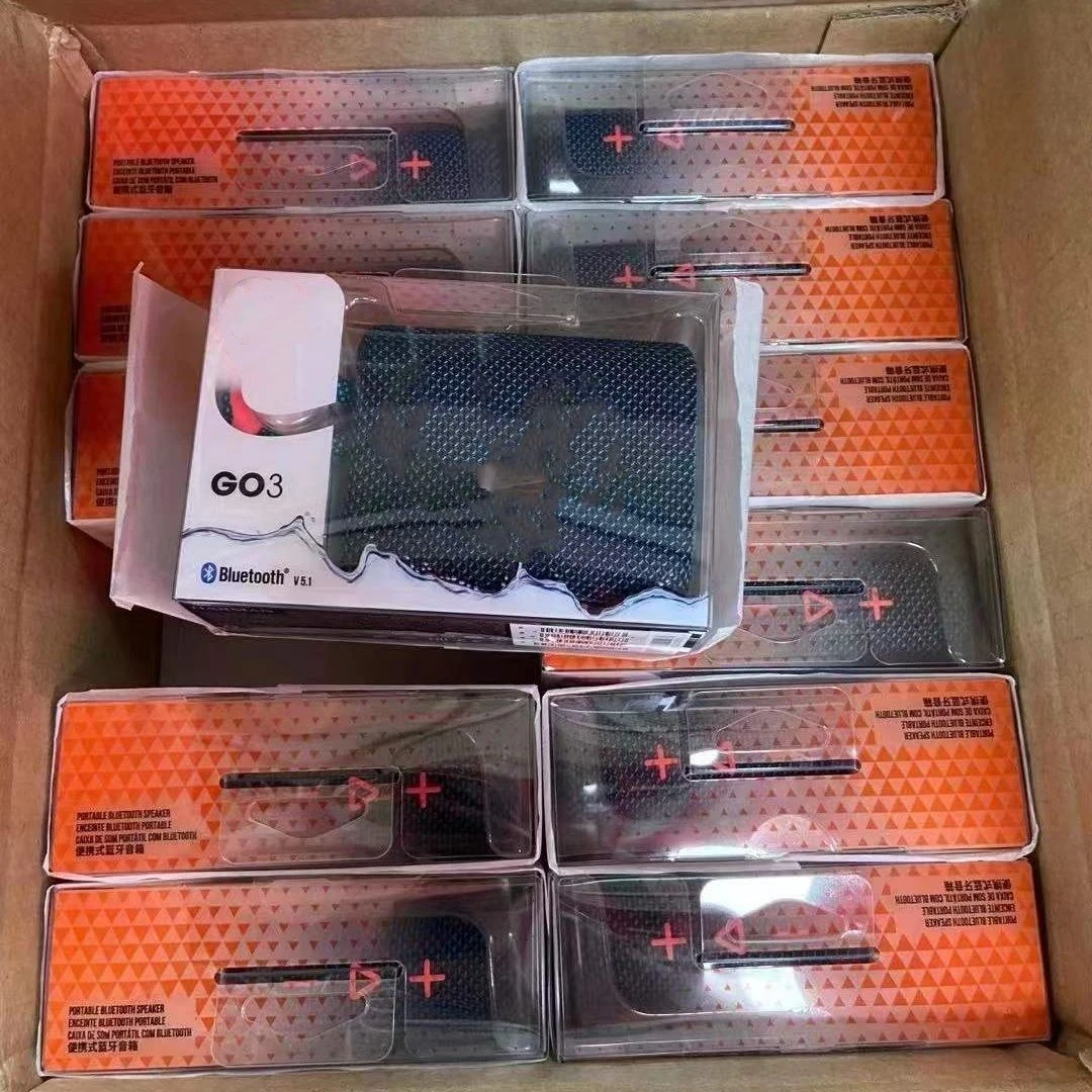 Wireless Speaker Mini Go3 Portable Waterproof Speaker Fabric Sport Bass Sound for Outdoor Home