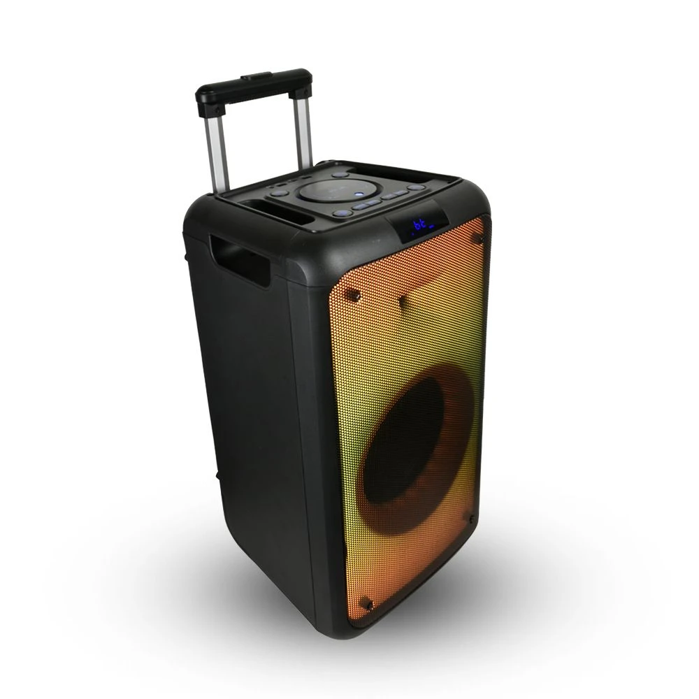 Wireless Speakers DJ 8 Inch Flame Lights LED Outdoor Bt Trolley Party Audio