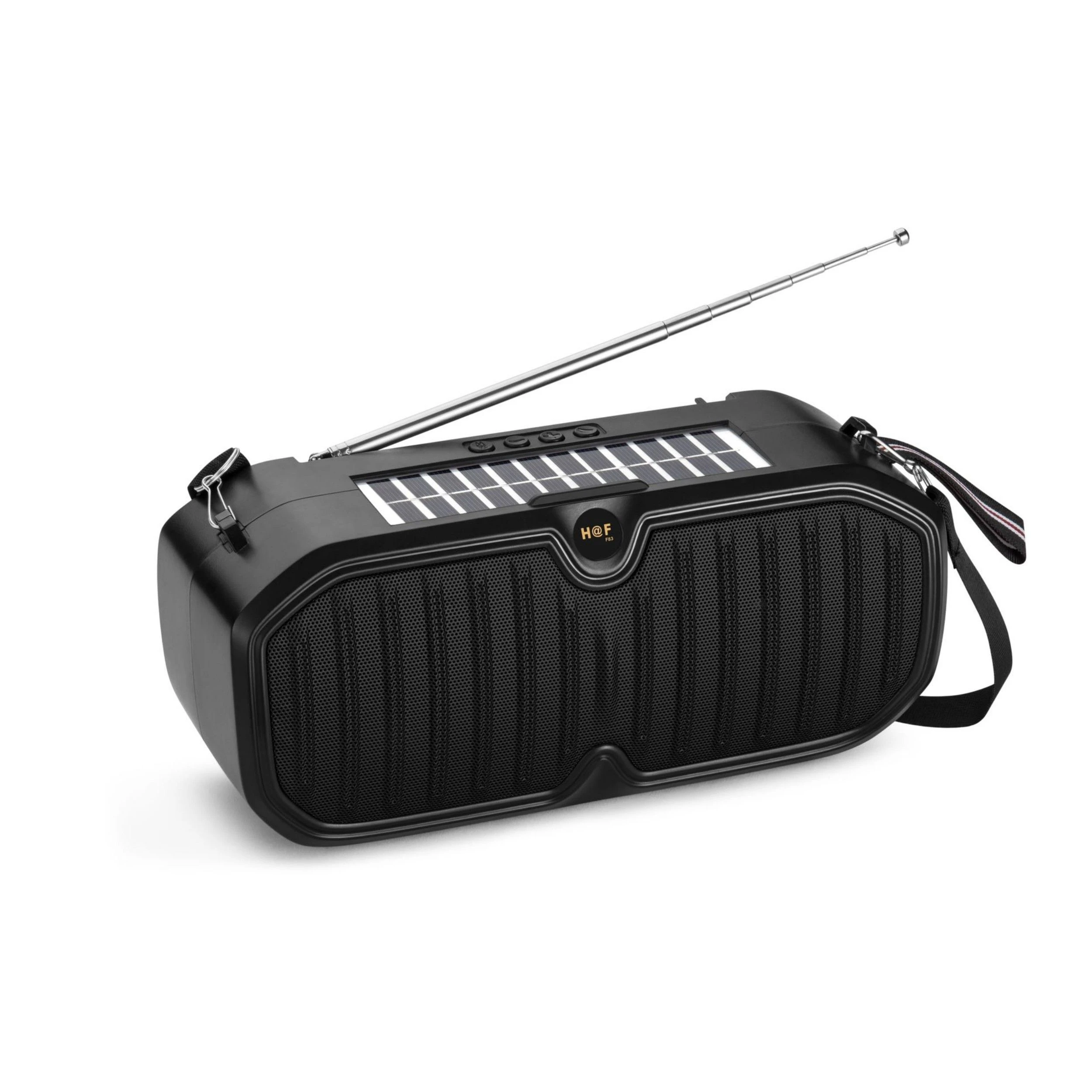 Wireless Stereo Deep Bass Solar Energy Charging Flashlight Outdoor Portable Bluetooth Speaker