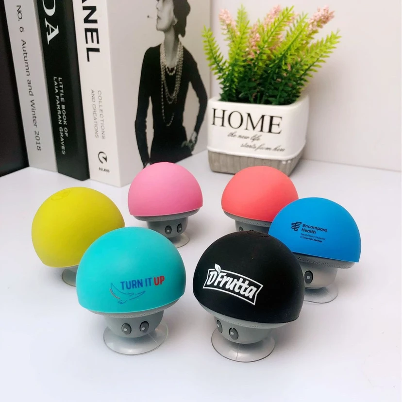 Wireless Waterproof Mushroom Gift Bluetooth Speaker Suction Cup Creative Small Speaker Creative Gift Subwoofer Wholesale