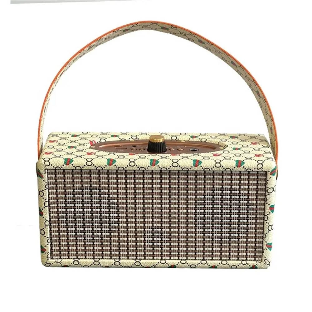 X-3 New Design Retro Wood Bluetooth TF Card USB Desk Indoor Speaker