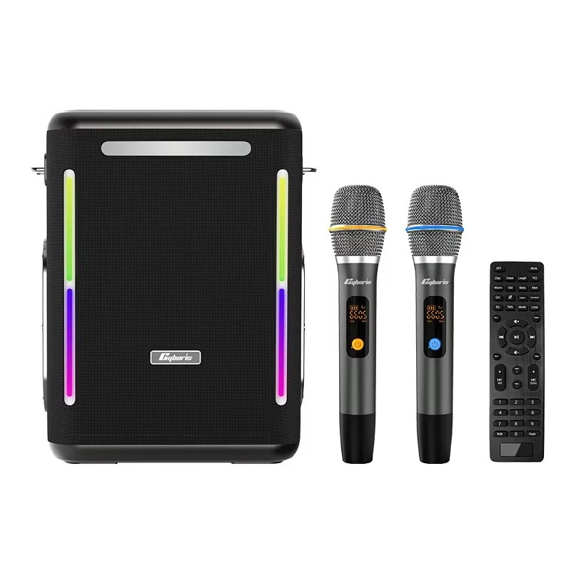 X15 Karaoke Machine with Microphones 400W Bluetooth Portable Wireless Speaker