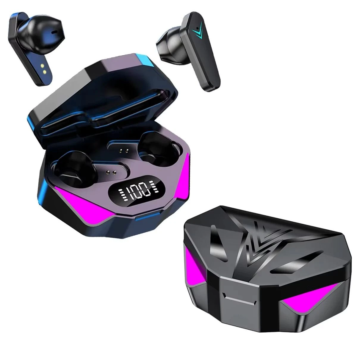 X15 Mini Tws Earbuds with HiFi Sound LED Lights Magnetic Charging Waterproof HD Call Noise Canceling Sports & Gaming Headset