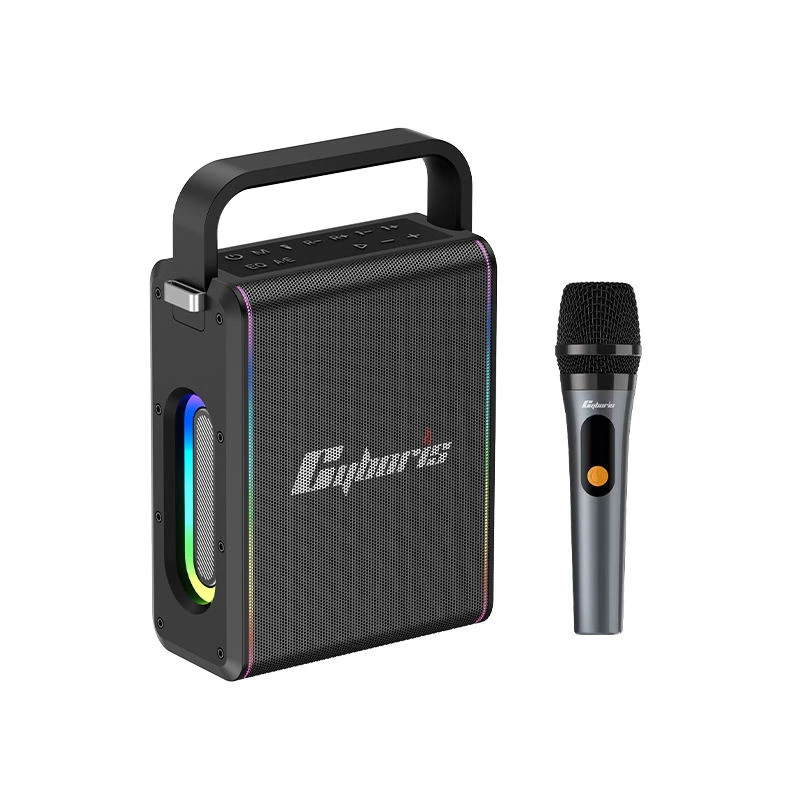 X20 80W Portable Deep Bass, RGB Lights Karaoke Speaker with Microphone