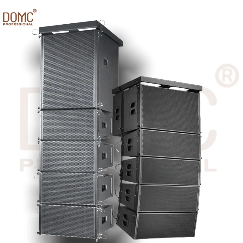 Xr212 Dual 12 Inch Line Array Speaker 3 Way Professional Full Range Sound System Passive Speaker with Neodymium for Large Medium Small Spaces Stage Performance