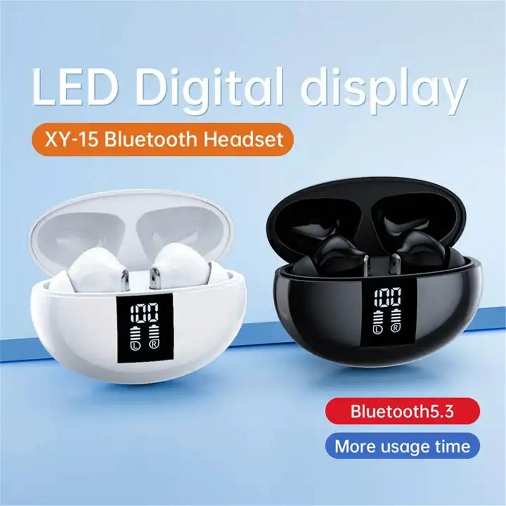 Xy-15 Digital Display Wireless Stereo Tws Earbuds Noise Canceling Earphones