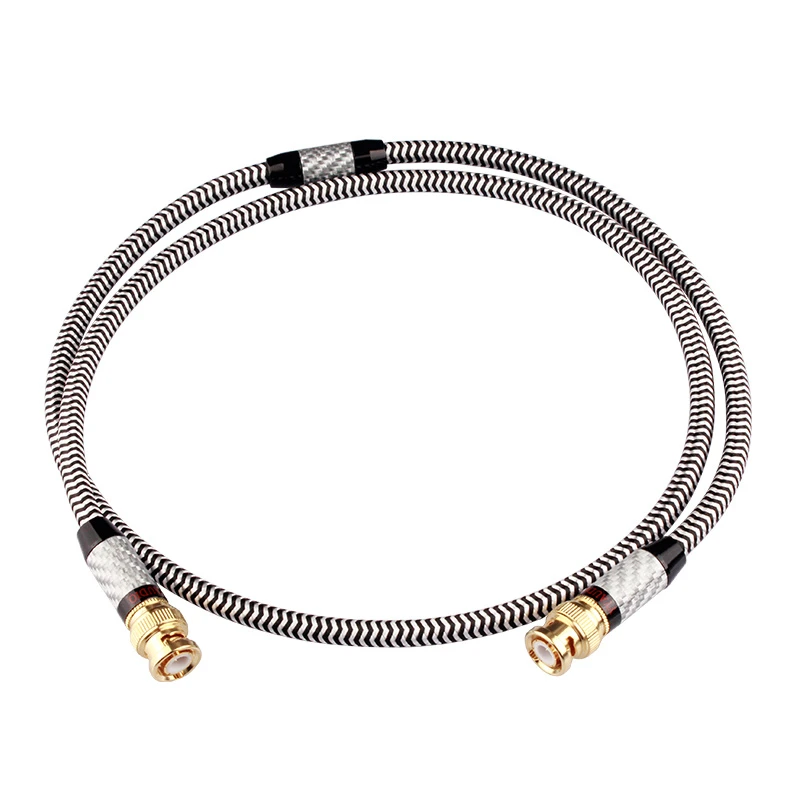 Y9 BNC Coaxial Audio Cable for High-End Digital Spdif Crystal Copper-Gold-Plated Subwoofer Optical Audio Connection Cable
